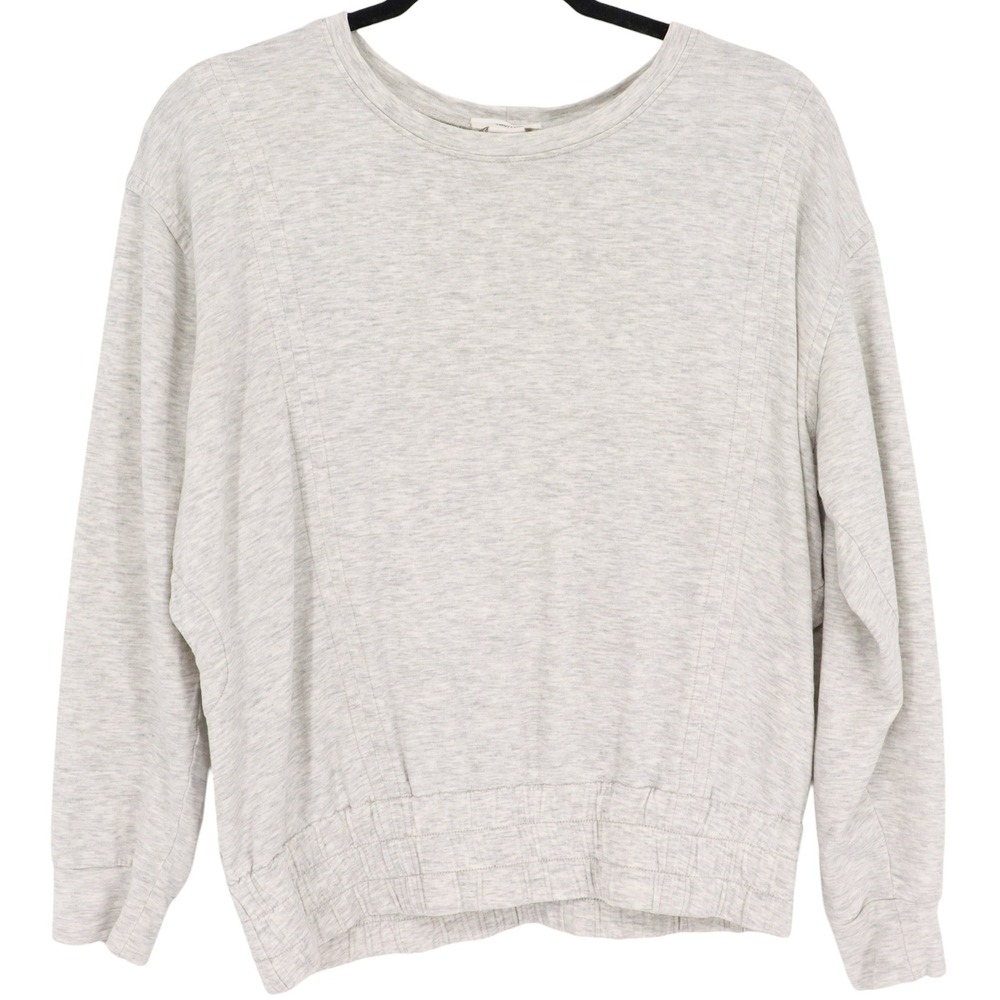Helmut Lang Women's Size S Gray Open Back Cutout Sweatshirt Pullover Long Sleeve